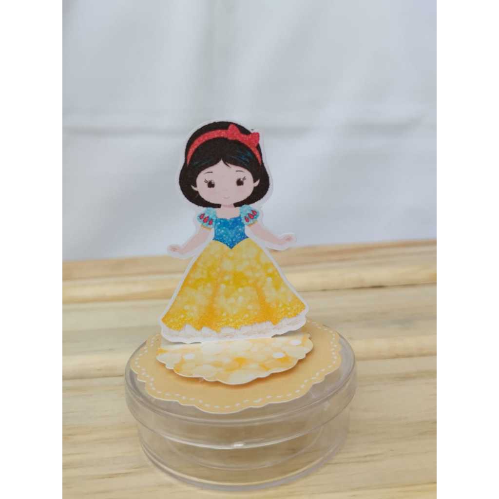 Kit Aplique 3D em Pé Princesas Branca de Neve | Lembrancinha Festa