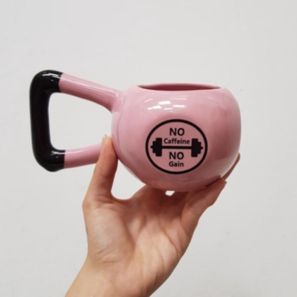 Caneca 3D Kettlebell peso exercício academia crossfit fit fitness casa cozinha