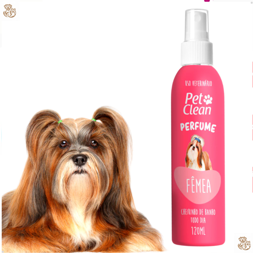Perfume para Cachorro e Gato Pet Clean - 120 ml - Fêmea