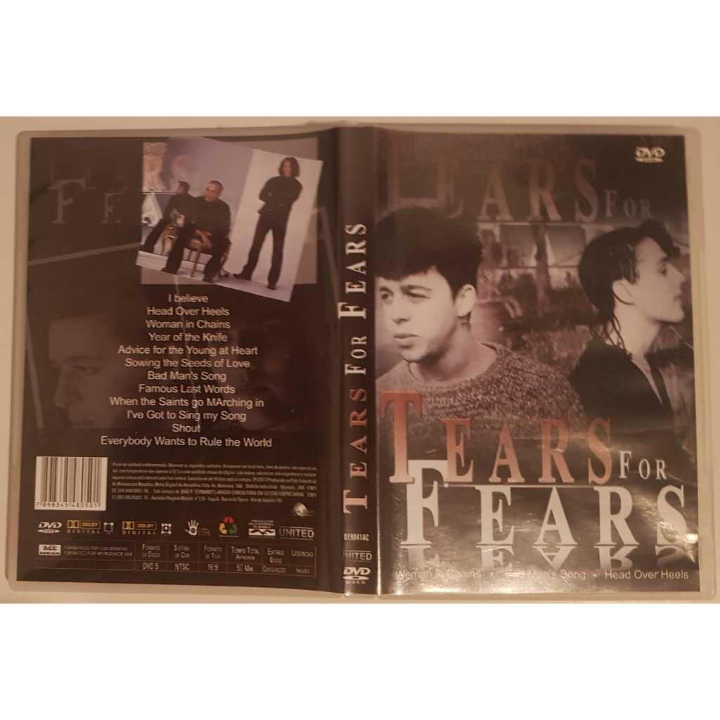 DVD Tears For Fears Woman in Chains Bad Man's Song Head Over Heels