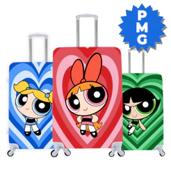 Capa Protetora Para Mala Viagem Elástica Personalizada Meninas Super Poderosas Diversos Modelos (02)