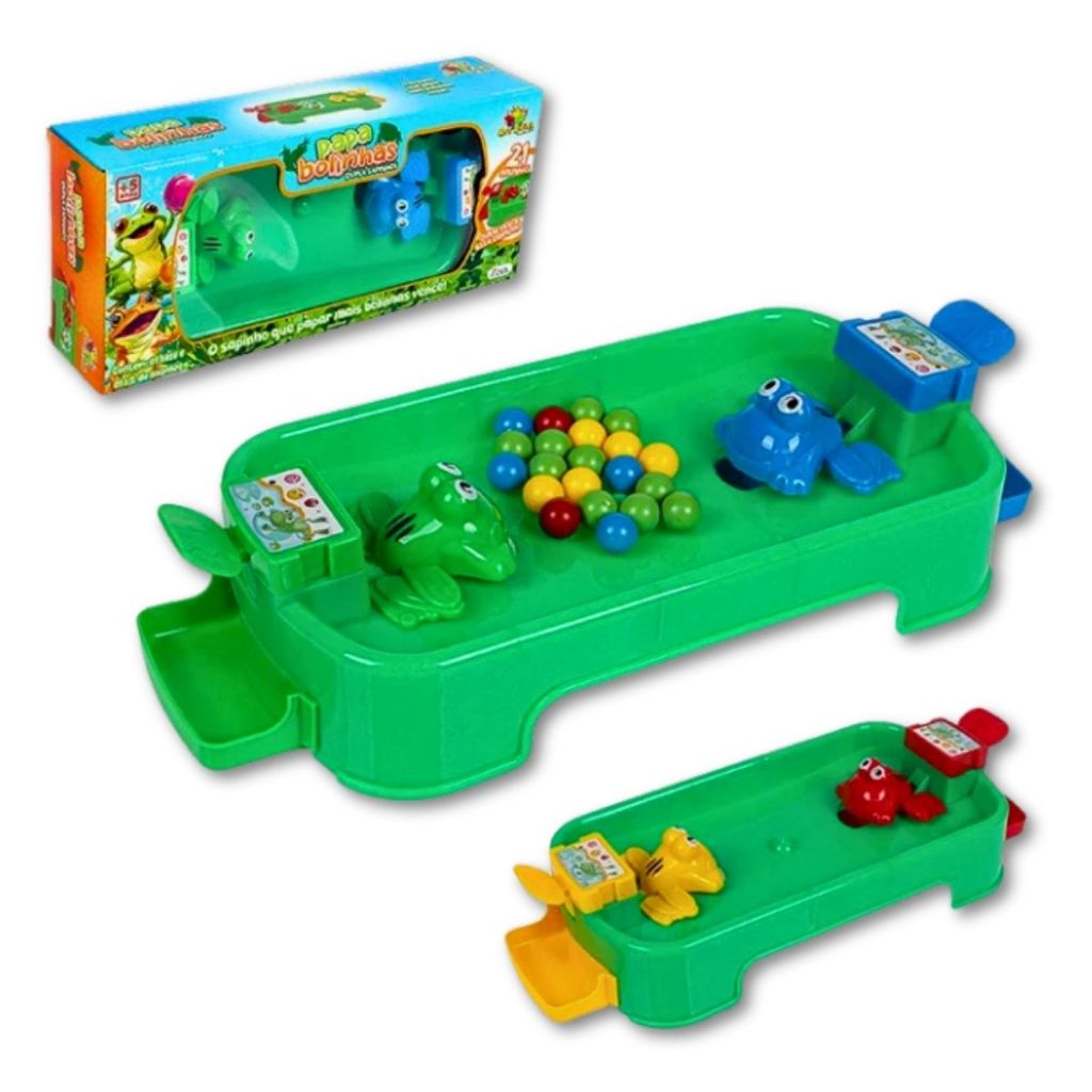 Brinquedo Sapo Comilão Fominha Come Bola Para 2 Jogadores Lançamento