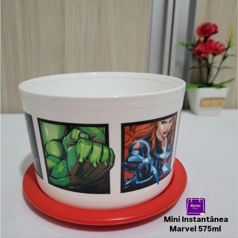 Tupperware Pote Para Armazenamento Instantânea Slim Vingadores 575m l- Original