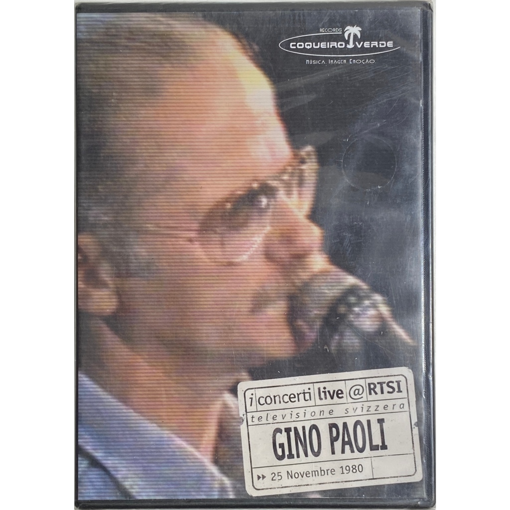 DVD - Gino Paoli - I Concerti Live - Lacrado Original
