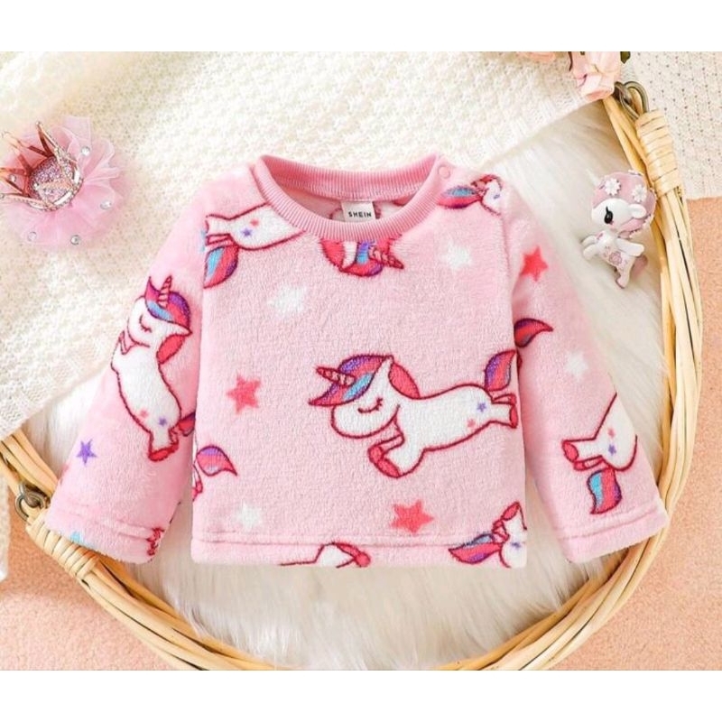 Blusa e Casaco Infantil Peluciado Diversos Modelos