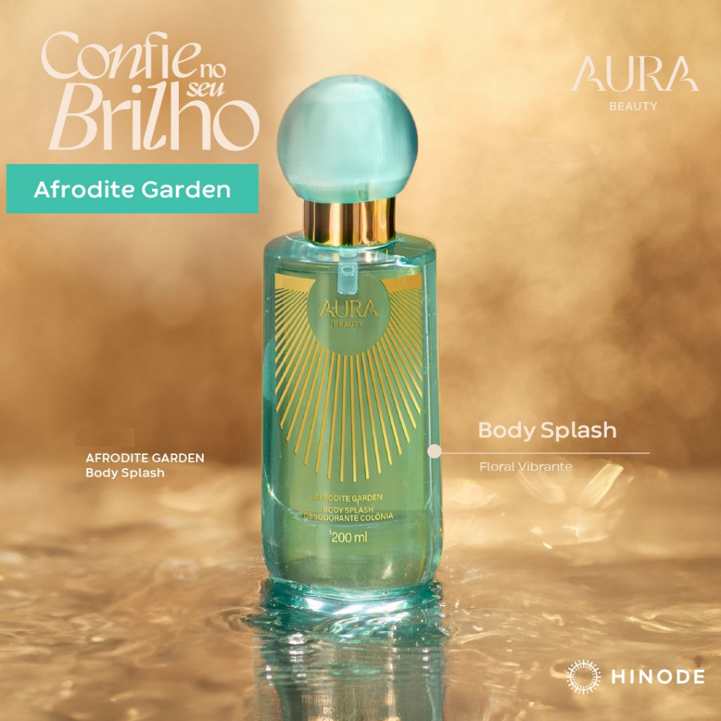 Body Splash desodorante colônia Aura beauty Afrodite Garden 200Ml (original e lacrado)