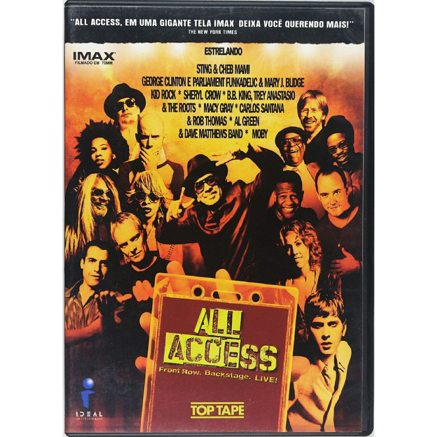 DVD - Sting, Cheb Mami, Macy Gray, Al Green, Dave Matthews - All Access - Lacrado Original