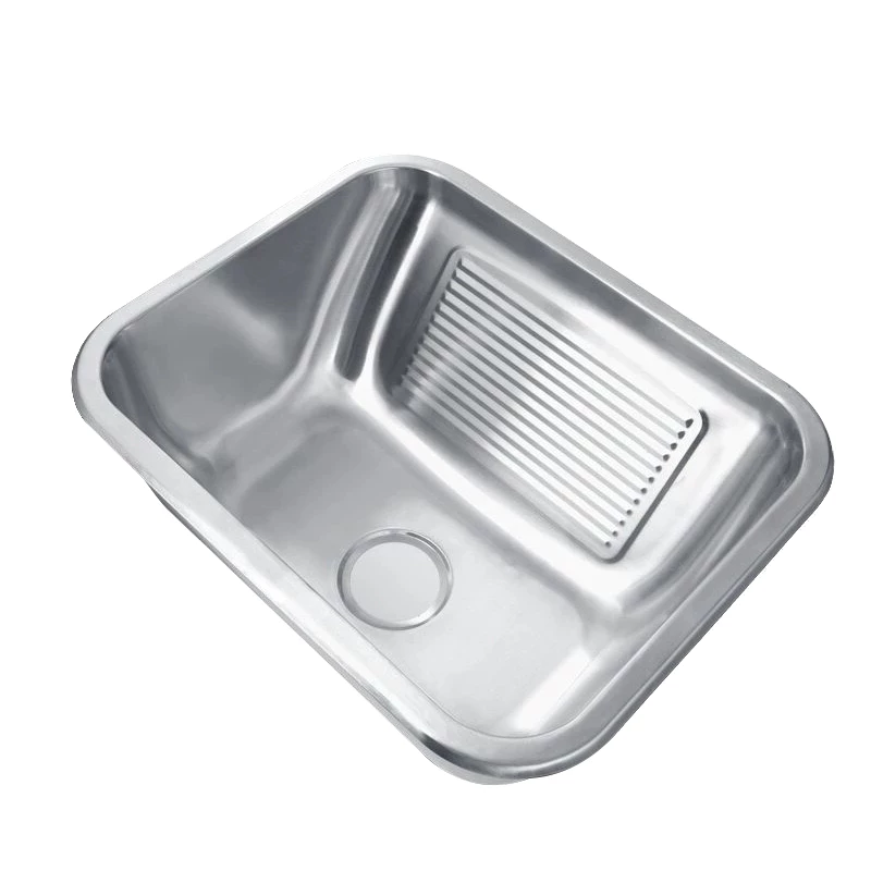 Tanque de Lavanderia em Aço Inox Polido 45/55 x 45cm com Acessórios — foto 6