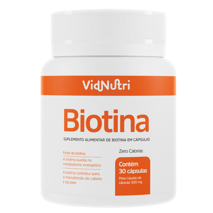 Biotina 100% IDR Original - VIDNUTRI em Oferta na Shopee