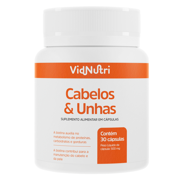Cabelos e Unhas com Vitaminas- VIDNUTRI - Health