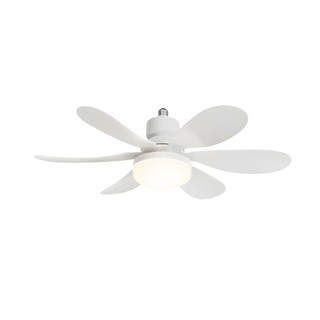 COIBEU Ventilador de Teto Bivolt com LED E27 e Controle Remoto, Luminária Econômica de Energia, 6 Lâminas Destacáveis em Oferta na Shopee