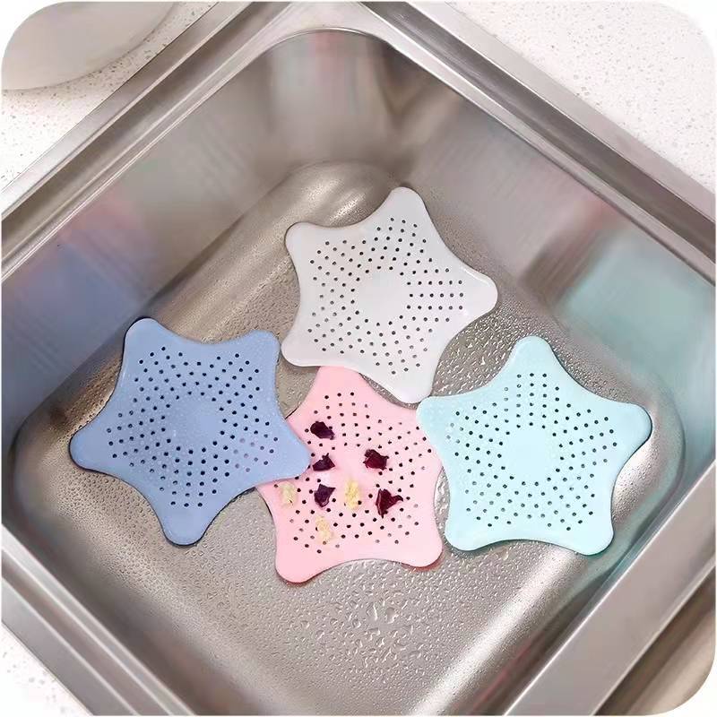 Tampa De Silicone Ralo Pia Tampa Estrela Cozinha Banheiro Universal Filtro