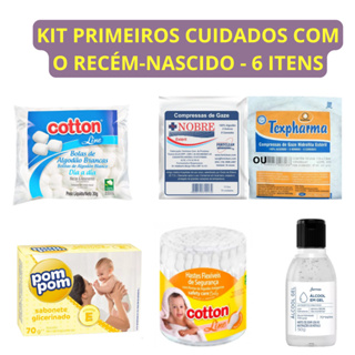 Kit Cuidado Bebê Recém Nascido Maternidade Mãe e Bebê Pós Parto 6 Produtos em Oferta na Shopee
