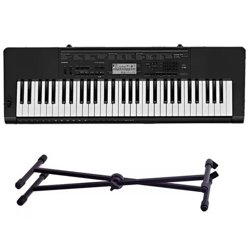 Teclado Casio Digital Ctk-3500 K2 - Br  Preto + Suporte X10 em Oferta na Shopee