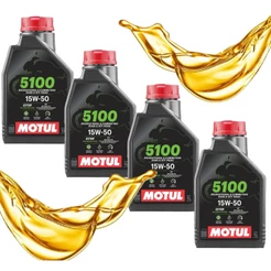 Óleo Motul 5100 15w50 Semissintético 4 Tempos (4 Litros)