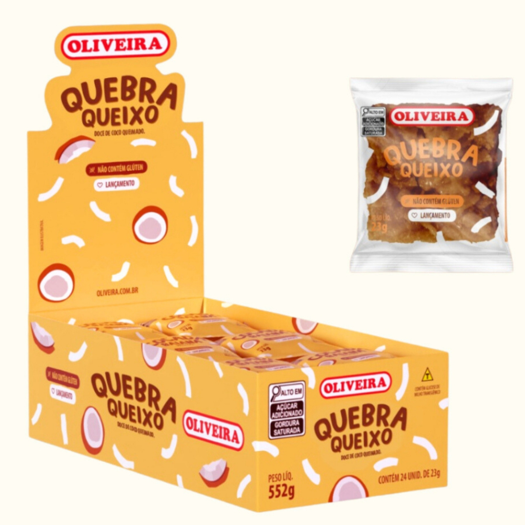 Doce Quebra Queixo C/24 Unidades 552g Oliveira