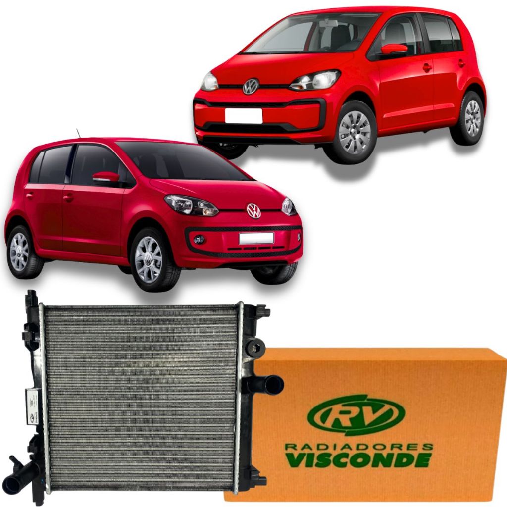 Radiador Original Visconde Vw Up 1.0 12v Mpi Com Ar 2015 em Oferta na Shopee