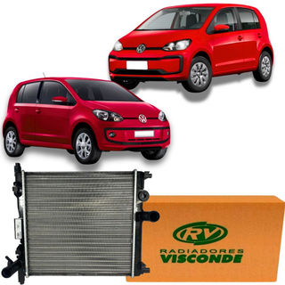 Radiador Original Visconde Vw Up 1.0 12v Mpi Com Ar 2015 em Oferta na Shopee