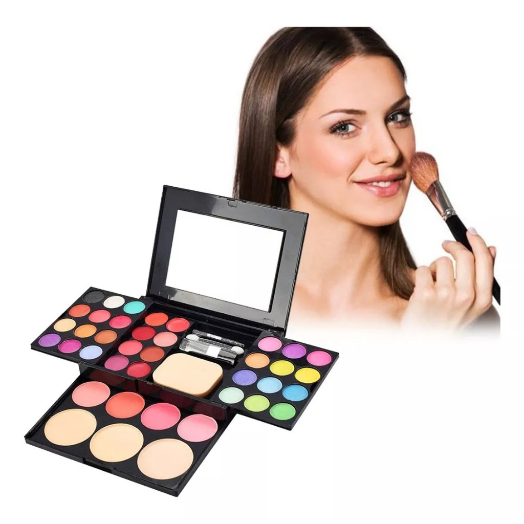 Kit Estojo De Maquiagem Completo Profissional Joy - Sarah's Beauty