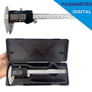 Paquímetro Digital todo em  Inox com Bateria Extra e Estojo 150mm Universal Inox - AV em Oferta na Shopee