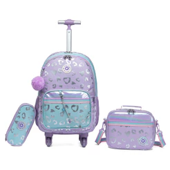 Kit Mochila Escolar Menina Resistente Estojo Lancheira