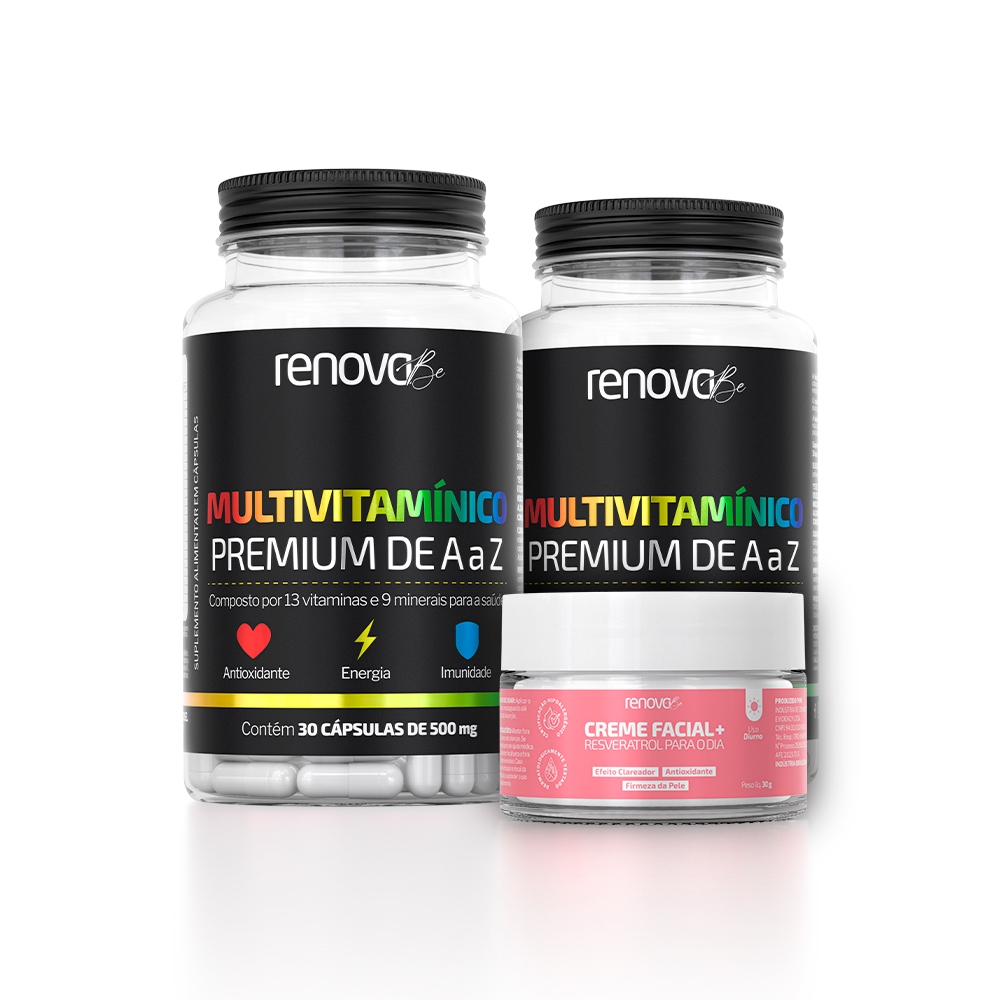 2 Suplementos Alimentares Multivitamínico Premium Renova Be - Health