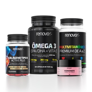 Ômega 3 + Multivitamínico + Colágeno Tipo 2 - Renova Be em Oferta na Shopee
