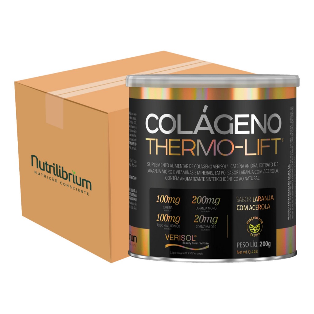 Kit 9x Colágeno Verisol Thermo Lift 200g Nutrilibrium - Health