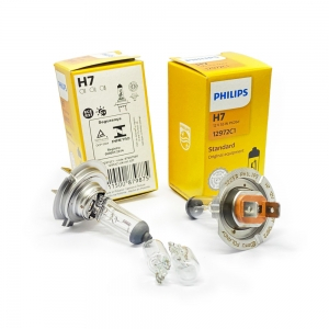 Par de Lâmpadas Originais Philips H7 Halógena 12V 55 W + W5W