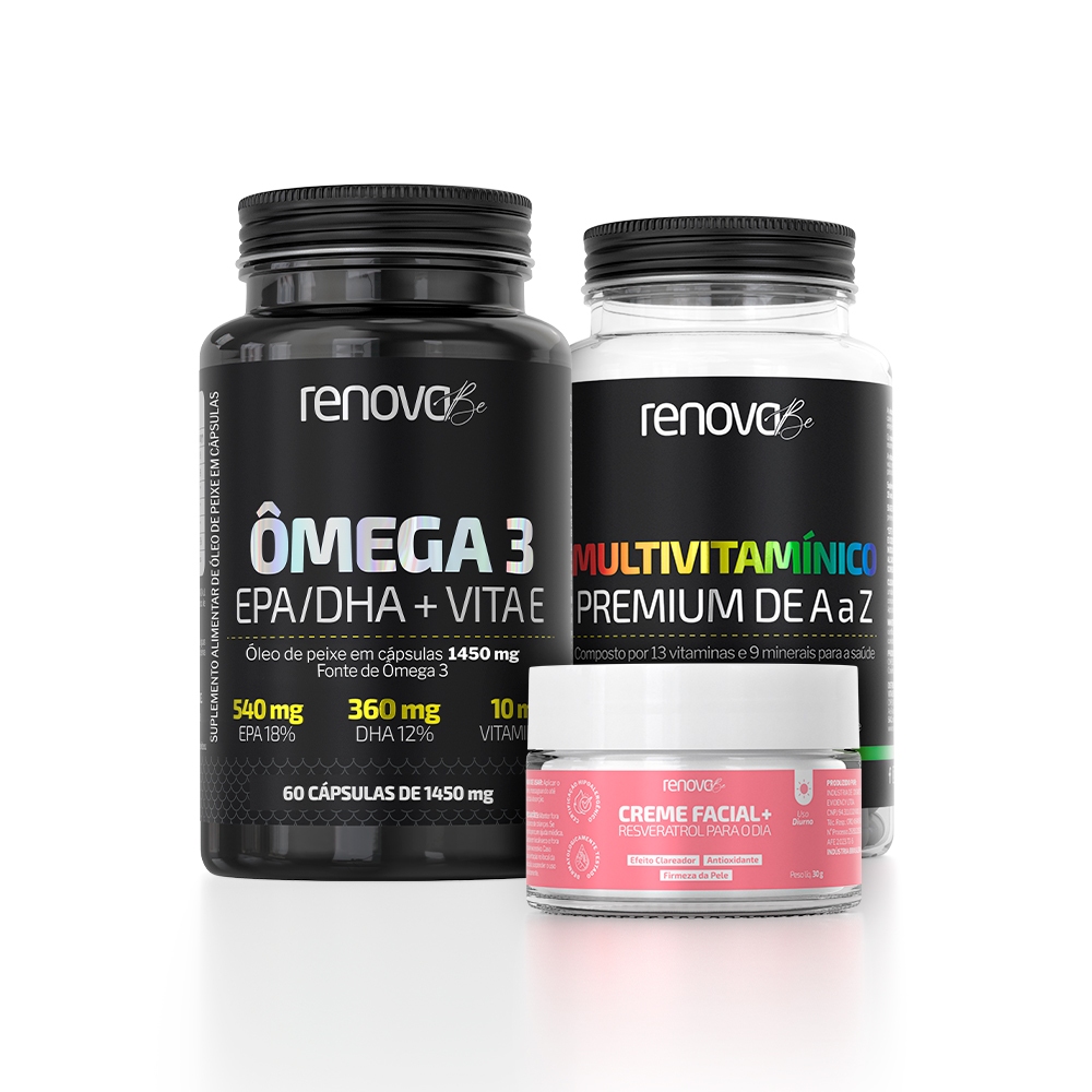 Ômega 3 EPA/DHA + Multivitamínico Premium - Renova Be - Health