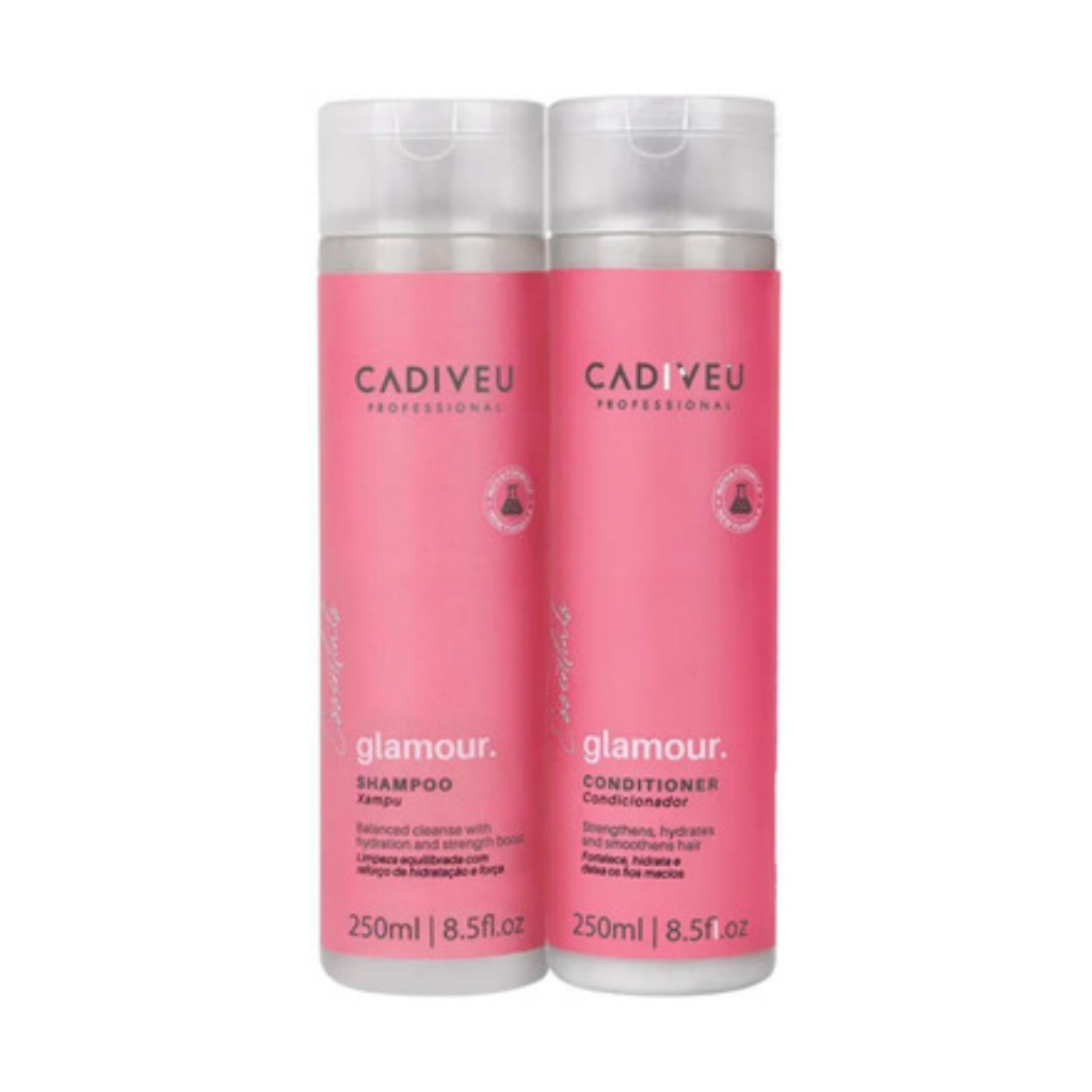 Kit Glamour Shampoo 250ml e Condicionador 250ml - Cadiveu em Oferta na Shopee