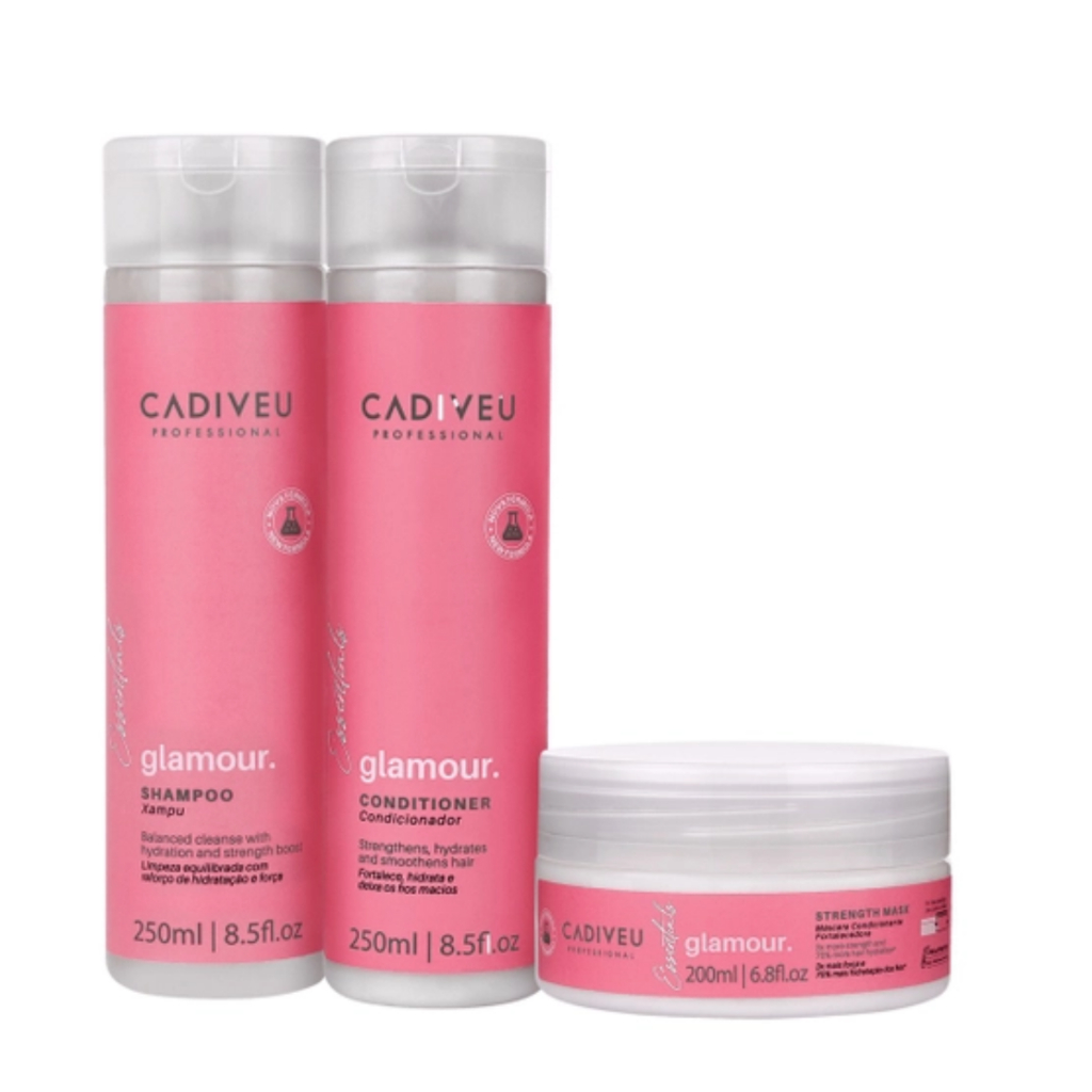 Kit Glamour Rubi Trio (3 Produtos) - Cadiveu Professional