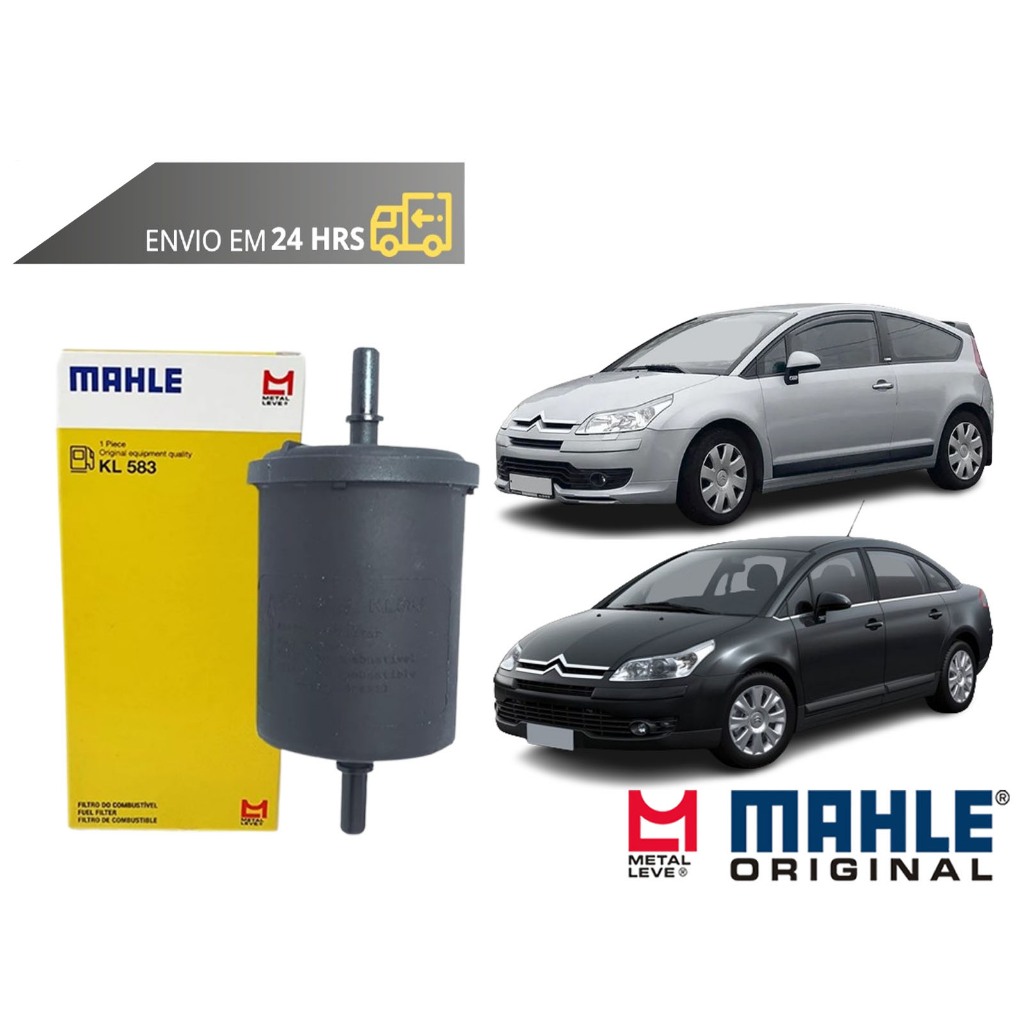 Filtro de Combustível Citroen C4 Pallas Vtr de 2006 a 2014 Original Mahle Metal Leve em Oferta na Shopee