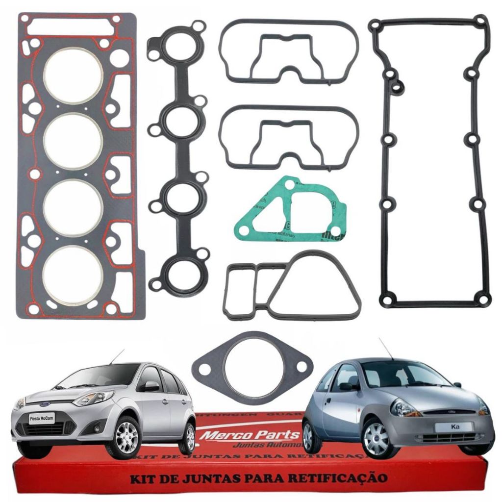 Jogo Junta Cabeçote Ford Fiesta Ecosport Ka 1.0 8v Zetec Rocam em Oferta na Shopee