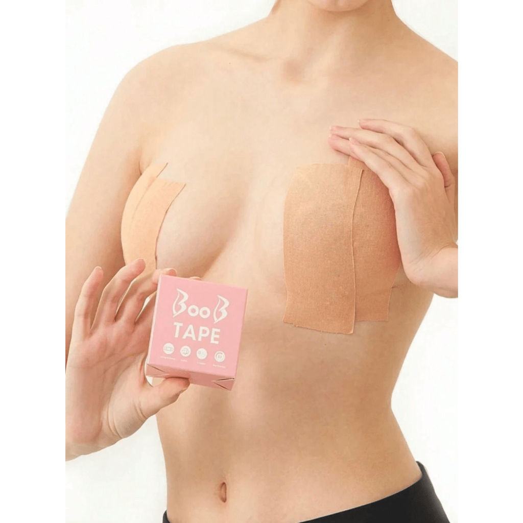 Sutiã Adesivo Boob Tape Levanta Seio Fita Invisível peito Rolo 5 metros resistente a agua e suor em Oferta na Shopee