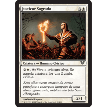 Justicar Sagrada (Humano / Clerigo) - Magic The Gathering