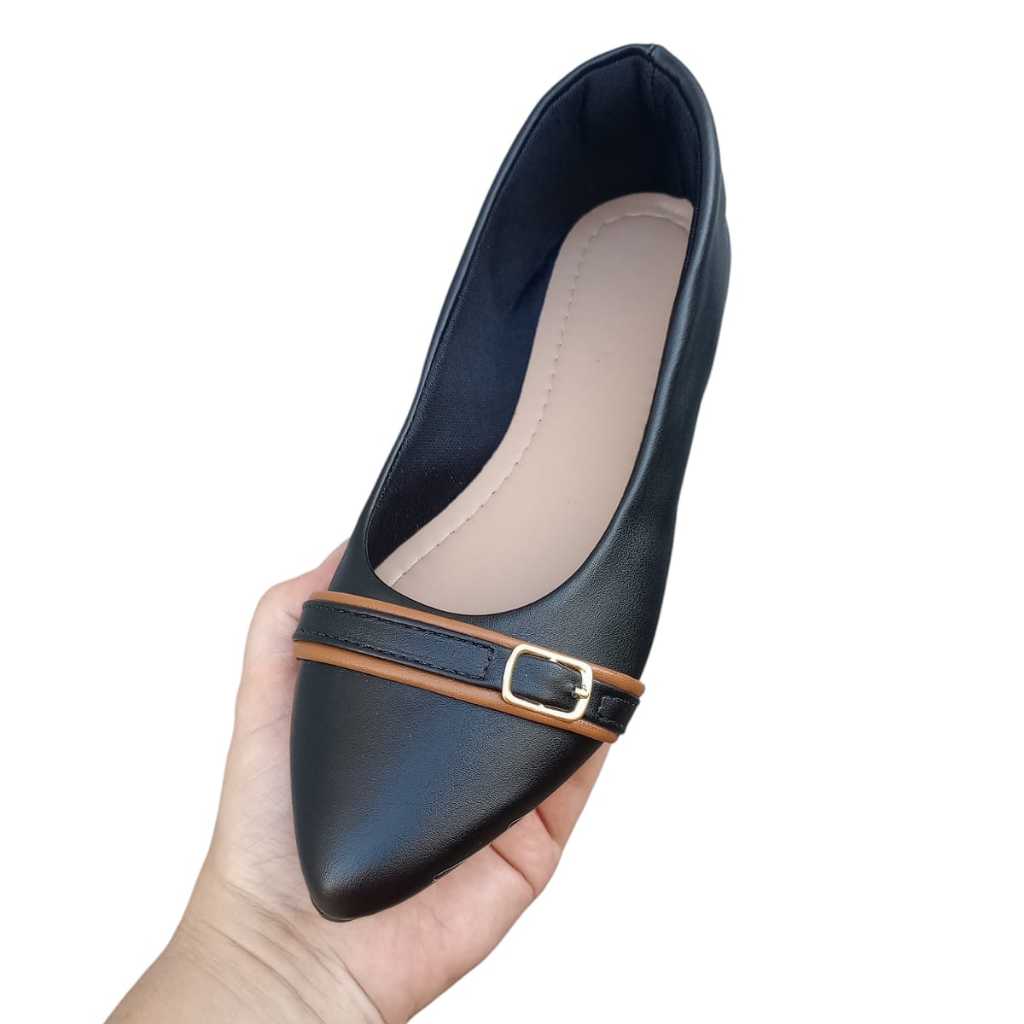 Sapatilha feminina 34 ao 40 enfeites fivelas Mocassim feminino confortável com solado antiderrapante