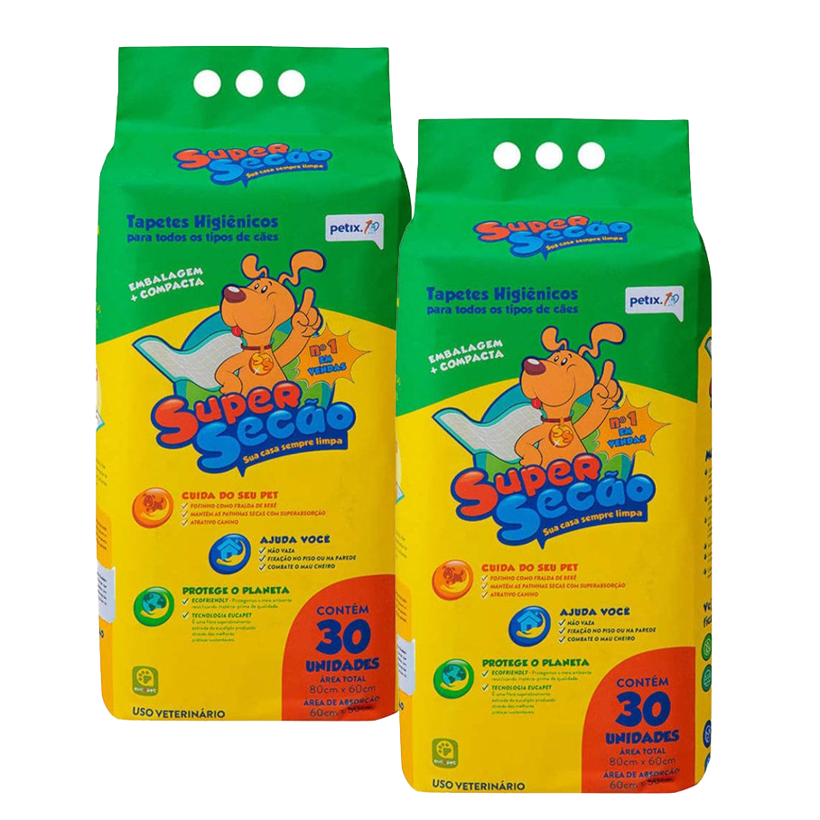 Kit Tapete Higiênico Super Secão 80x60