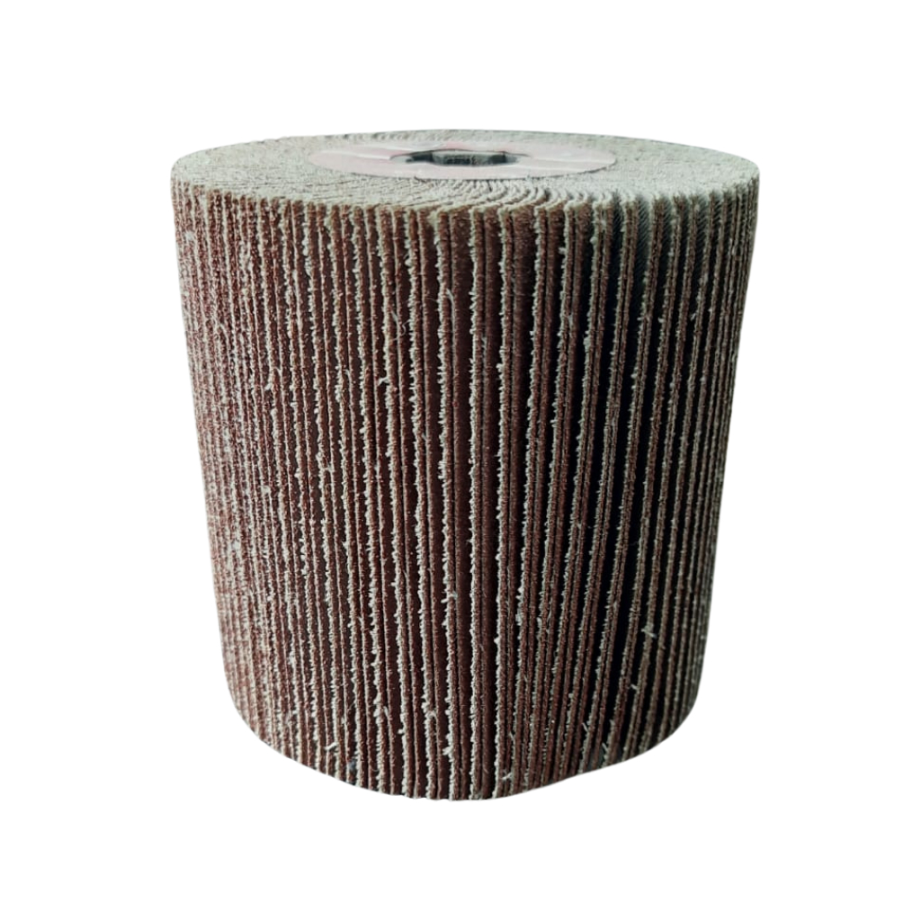 Roda Lamelar Polinox 100x100 com furo 19mm  ou  Rosca M14 Manta Abrasiva