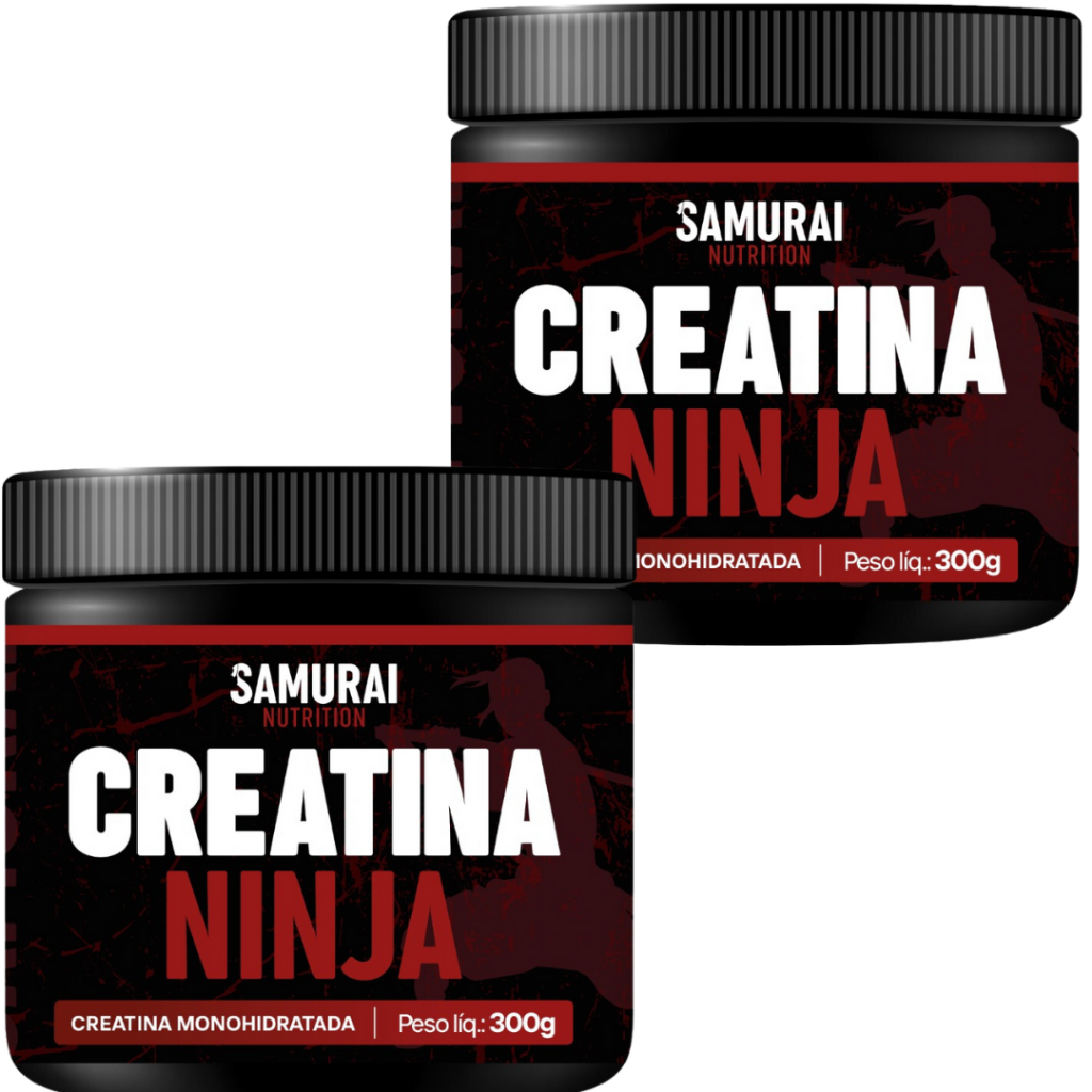 Kit 2x Creatinas Monohidratada Ninja - Samurai Nutrition em Oferta na Shopee