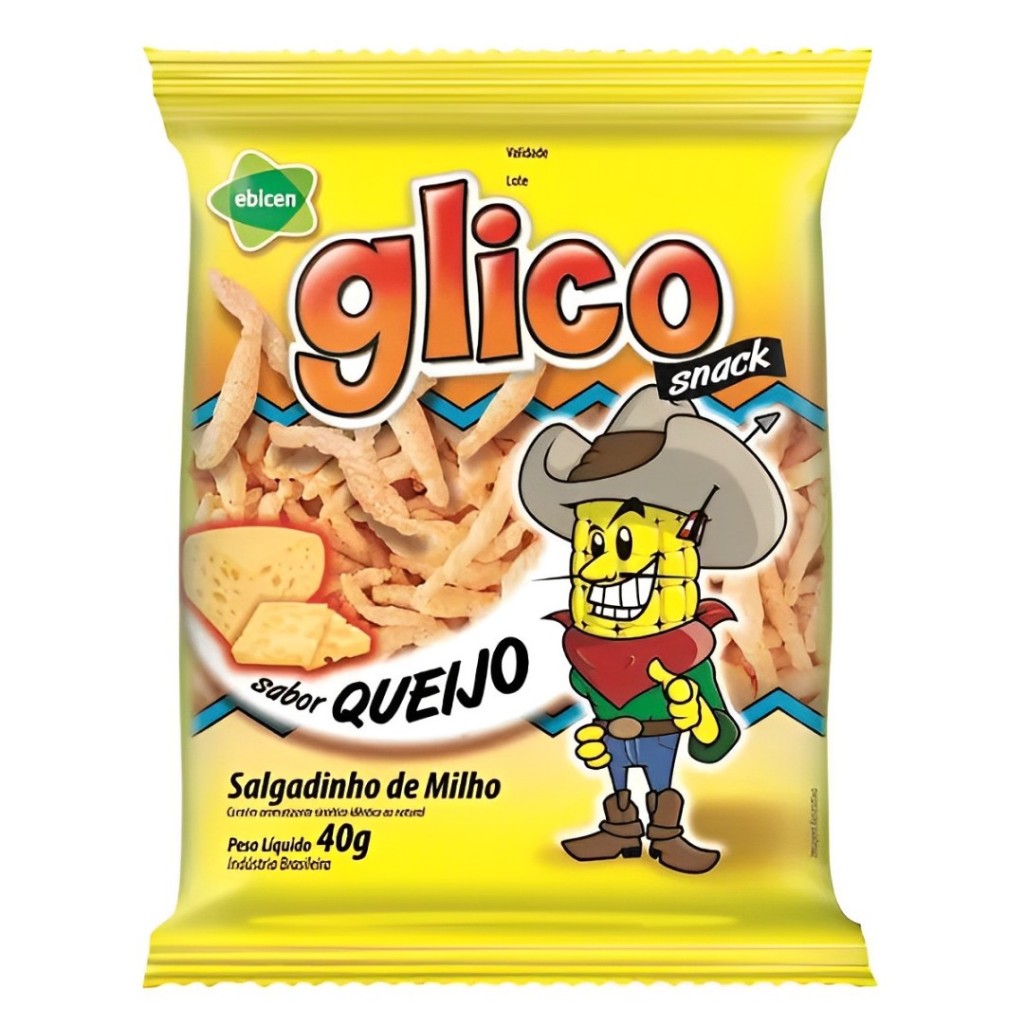 Salgadinho Snack Glico Assado Queijo 40g - Ebicen em Oferta na Shopee