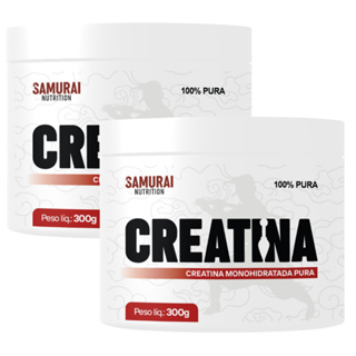 Kit 2x Creatina Monohidratada Pura 300g - Samurai Nutrition em Oferta na Shopee