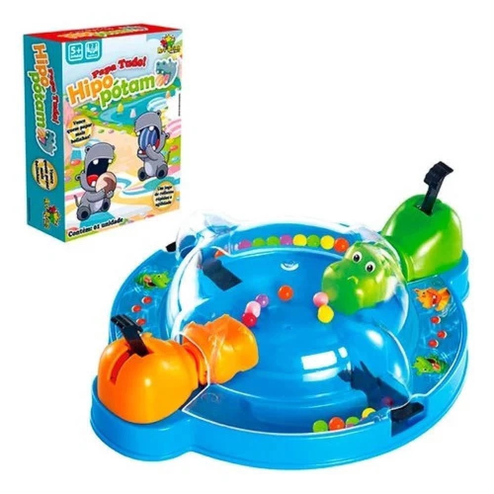 Jogo Infantil Interativo Papa Tudo Hipopótamo - Art Brink