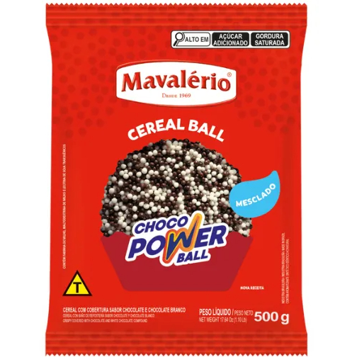 Cereal Ball Mesclado Choco Power Mavalério 500g