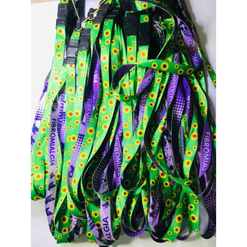 Kit 60 cordões com engate - Fibromialgia + Girassol em Oferta na Shopee