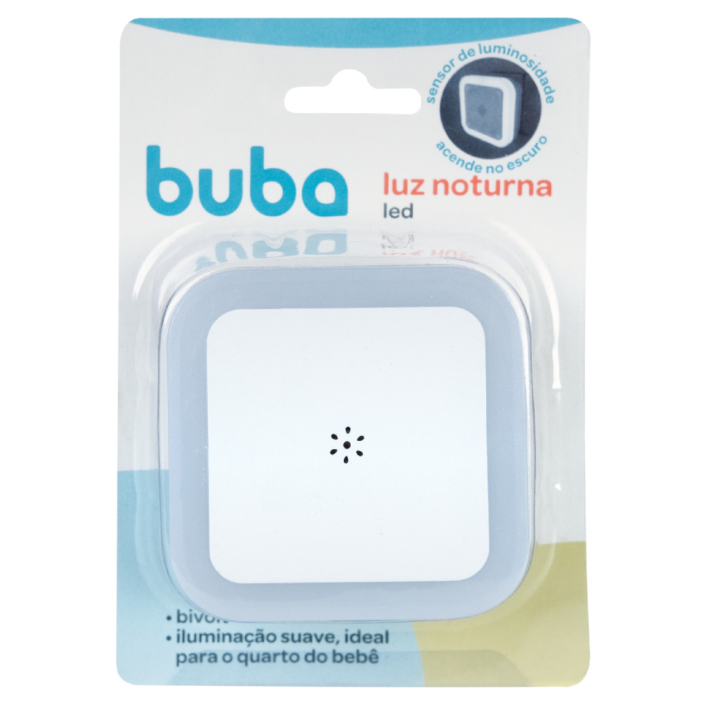 Luminária Led Noturna Sensor De Luminosidade - Buba - Quarto Bebê Iluminação Suave