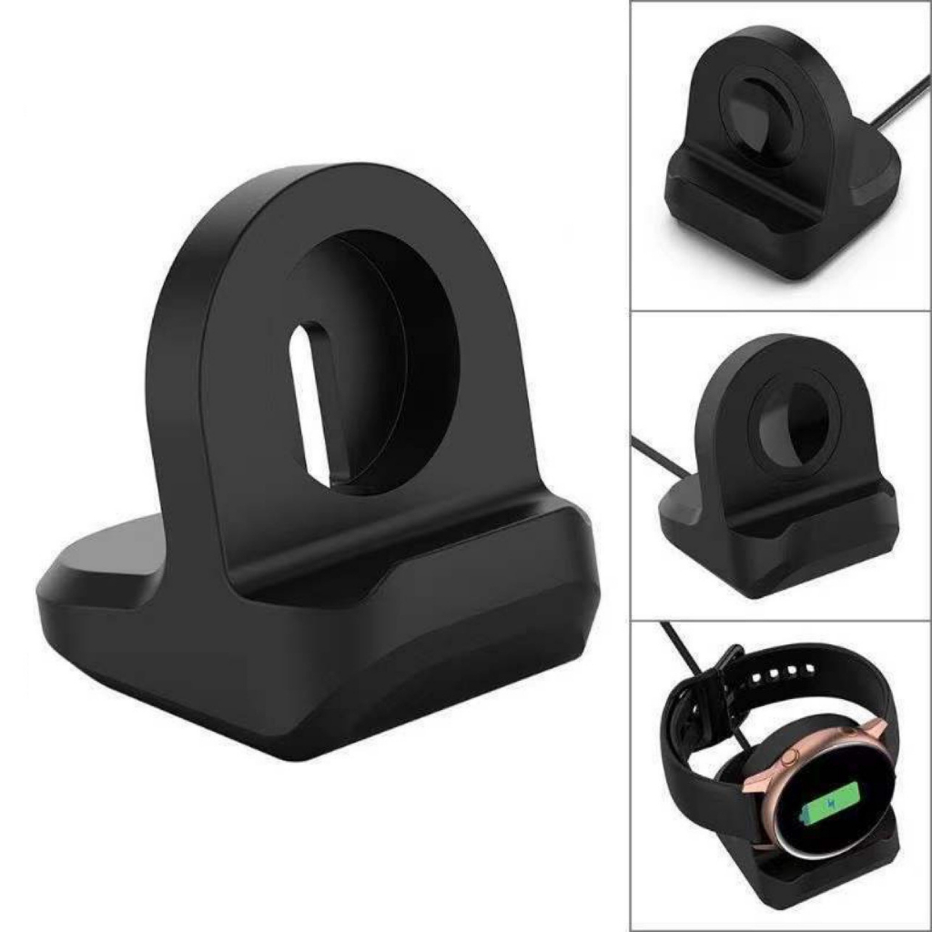 Suporte Silicone Para Carregador Galaxy Watch4/5/6/7 classic 40mm 44mm Active 2 Watch3 41mm 45mm