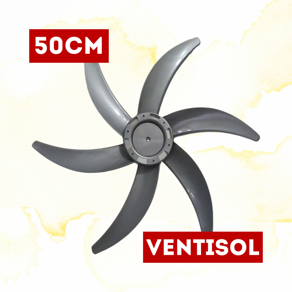 Hélice 50cm 6 Pás Ventilador Ventisol Steel Turbo - Original