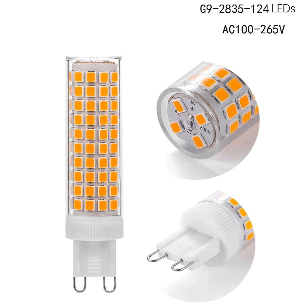Lampada Led Halopim G9 5W Para Lustre Arandela branco quente branco frio 110v220v Ilumina e decoração de Natal Casa Sala
