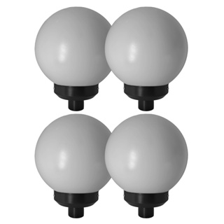 Globo De Plástico 15x30 Com Base E-27 Preta para Poste de 2 Polegadas, KIT 4 PEÇAS em Oferta na Shopee